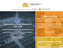 Tablet Screenshot of collectivesun.com